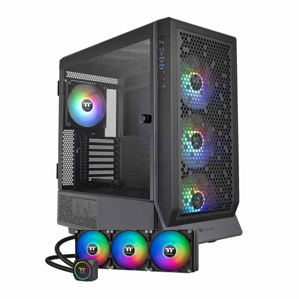 ThermalTake Ceres 500 ARGB TG Black Case + ThermalTake TH420 ARGB Sync AIO Cooler Bundle